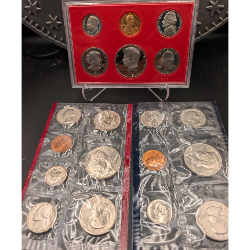 1981 U.S. Mint Set + 1981 Proof Set • P‑D‑S • Original Packaging
